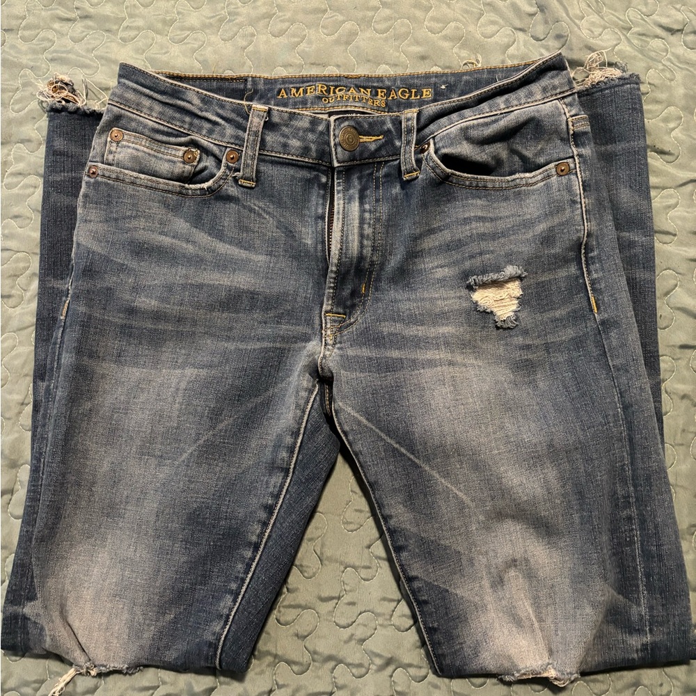 Light wash American eagle mens